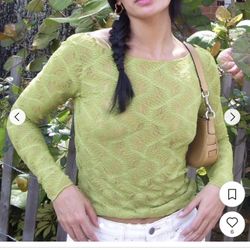 Zara Green Top (see Through)