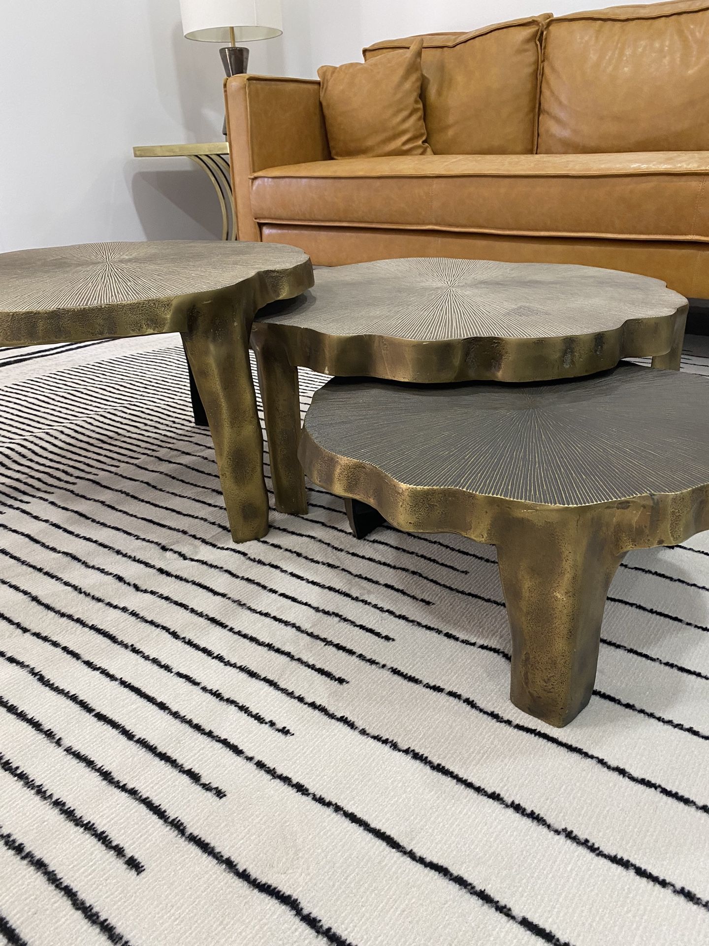 CB2 Indoor/Outdoor LILLY 3-PIECE NESTING TABLE SET (3 Tables)