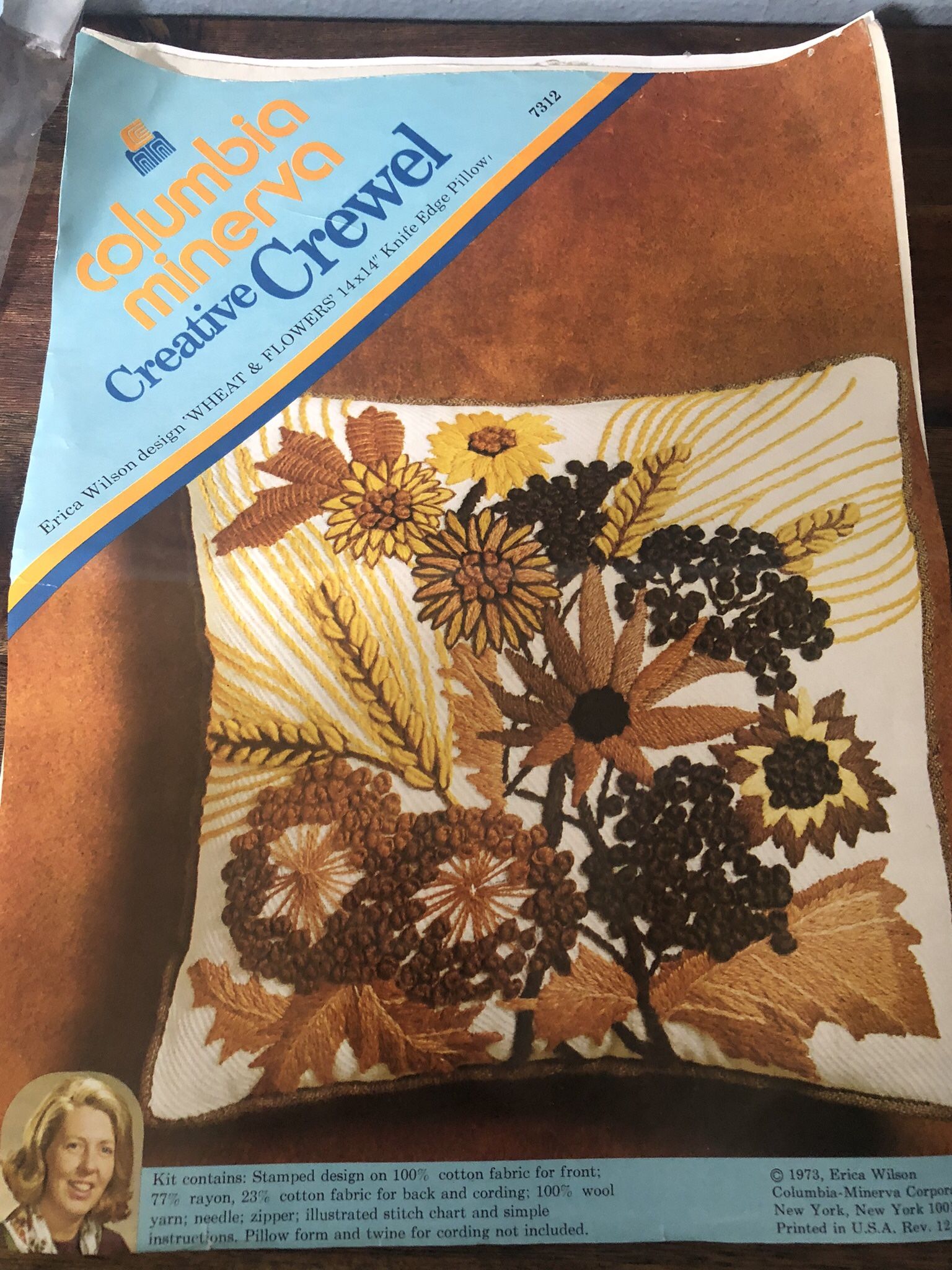 Creative Crewel Pillowcase