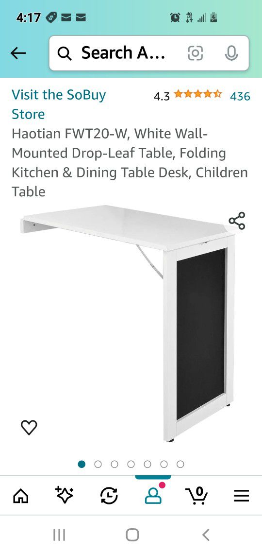 Wall Mounted Drop-Leaf Table
