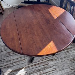 Small Wood Table With Leaves