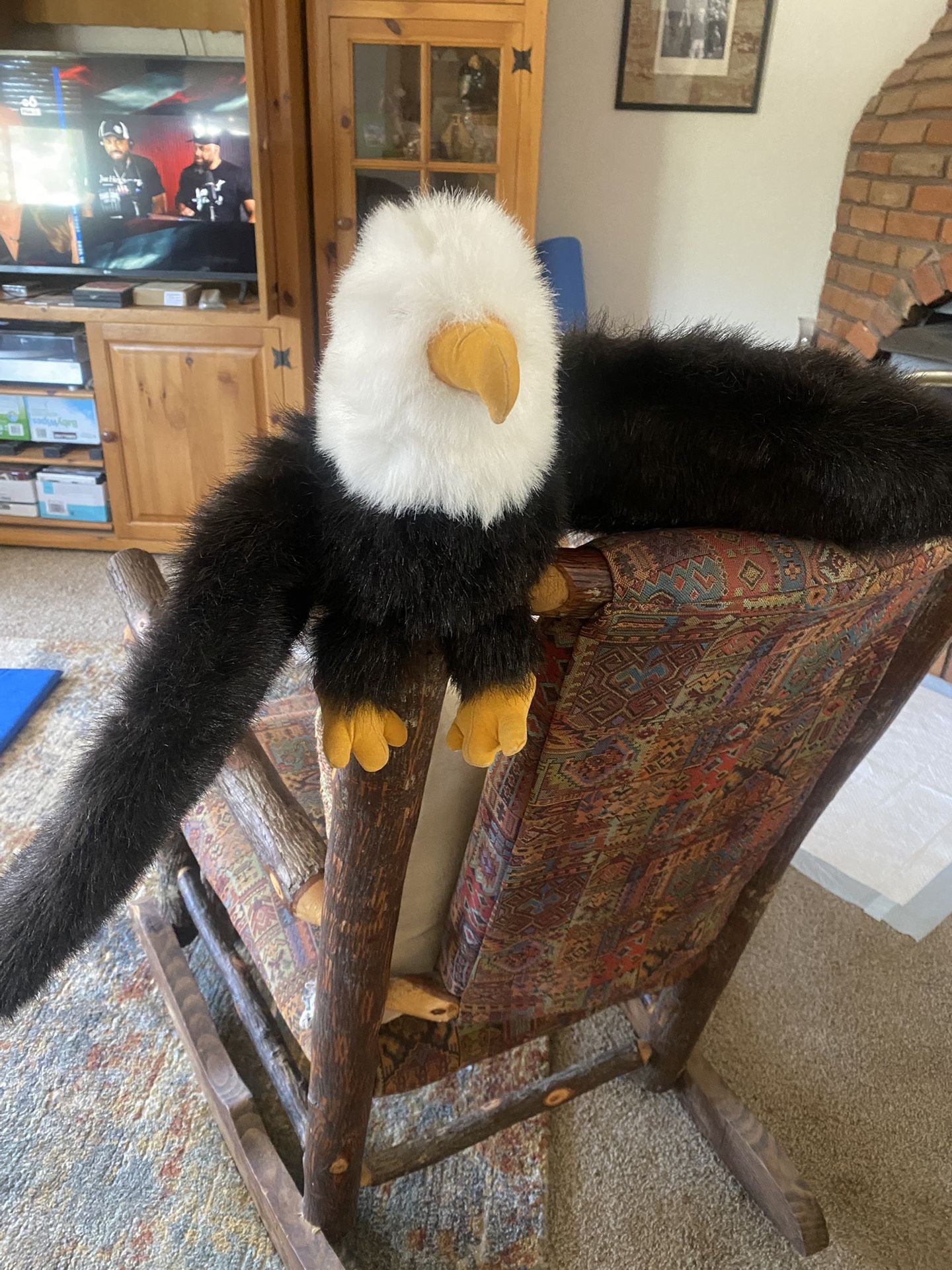 Folkmanis American Bald Eagle Plush Handpuppet 26” Wingspan