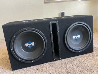 MTX Magnum 800w Dual 10” Subwoofers+Vented Sub Box/Amp Package+Amp