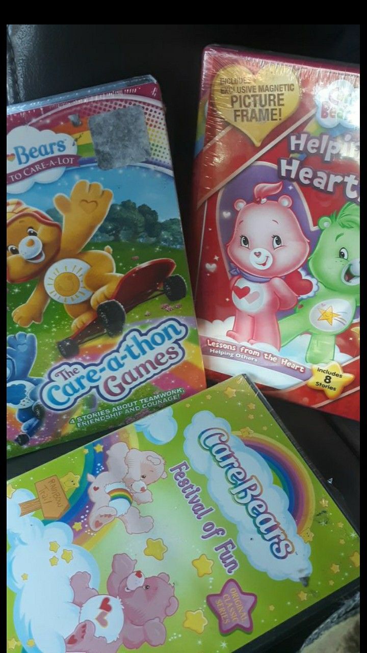 *NEW** care bears DVDs all 3 for 3.00