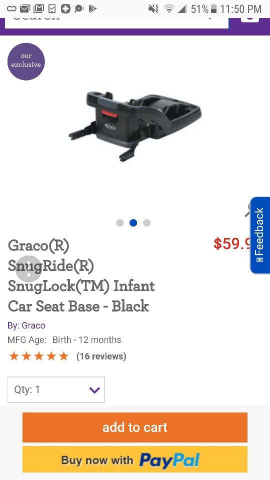 Graco car seat base