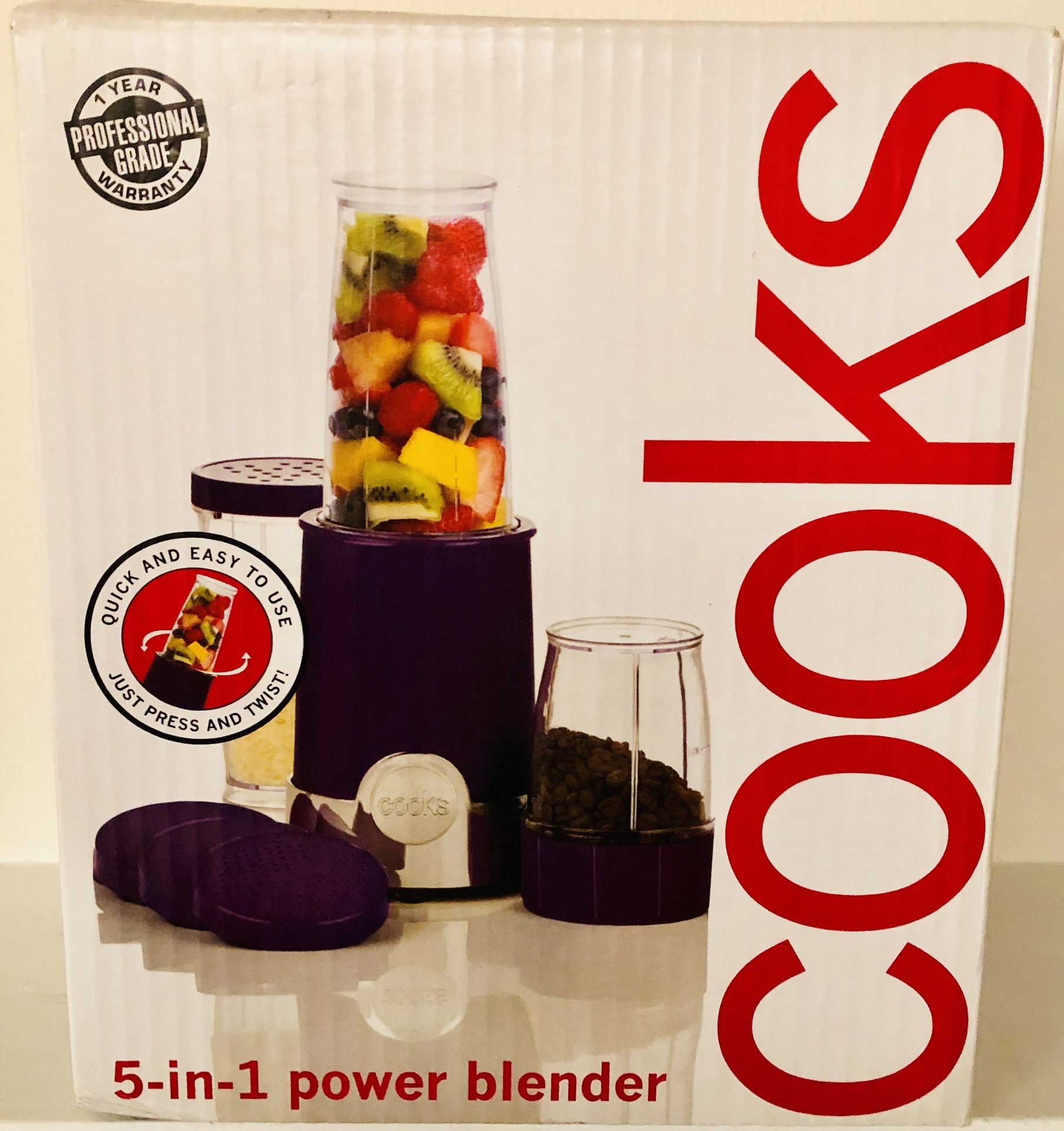 COOKS 5-in-1 Power Blender NIB