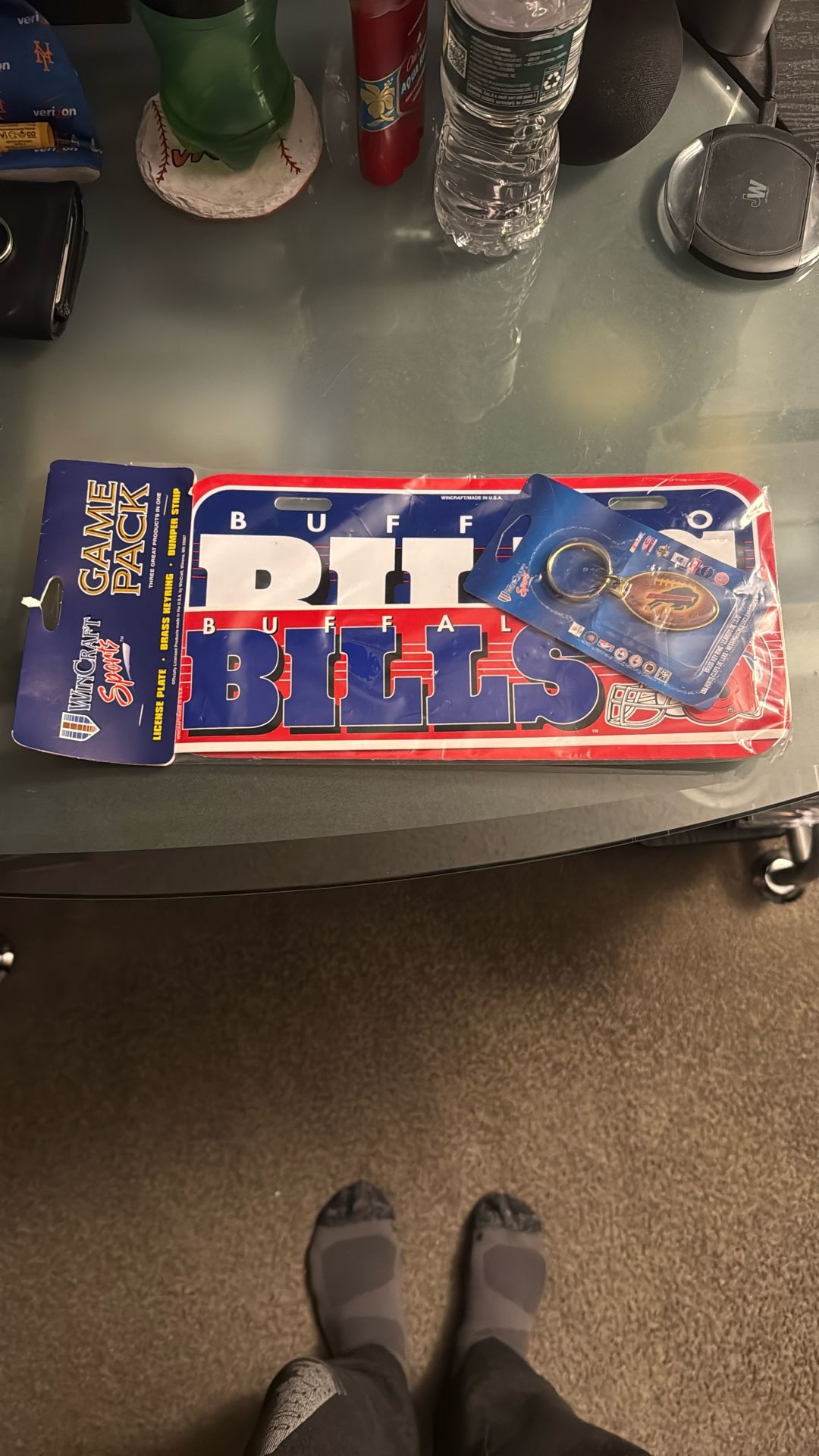 Buffalo Bills Game Pack License Plate Brass Keyring Bumper Sticker