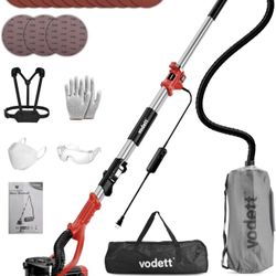 Drywall Sander with Vacuum Dust Collector, 880W Popcorn Ceiling Removal Tool with 5 Variable Spe