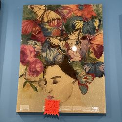 Asian Themed Glass Painting Art