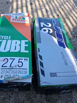 Brand new bicycle tubes 1 is a 27 " the other is a 26 inch new both these ones usually sell for 899, but I'm cutting it in https://offerup.com/redire