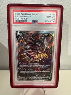 PSA 10 Giratina V Alt Art #186 — Lost Origin — GEM MINT