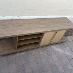 Very Nice Entertainment Center On Wheels