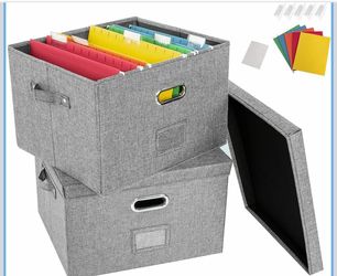 JS ungo file storage organizer grey 2 pack
