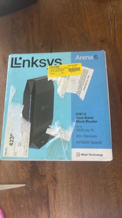 Linksys AX1800 Wi-Fi 6 Router Home Networking, Dual Band Wireless AX Gigabit WiFi Router, Speeds up to 1.8 Gbps and coverage 1,500 sq ft, Parental Con