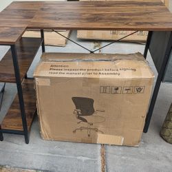 $150 NEWLY ASSEMBLED COMPUTER DESK & CHAIR