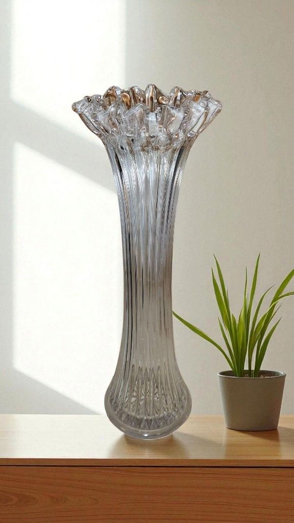 Vintage Hand Blown Glass Vase
