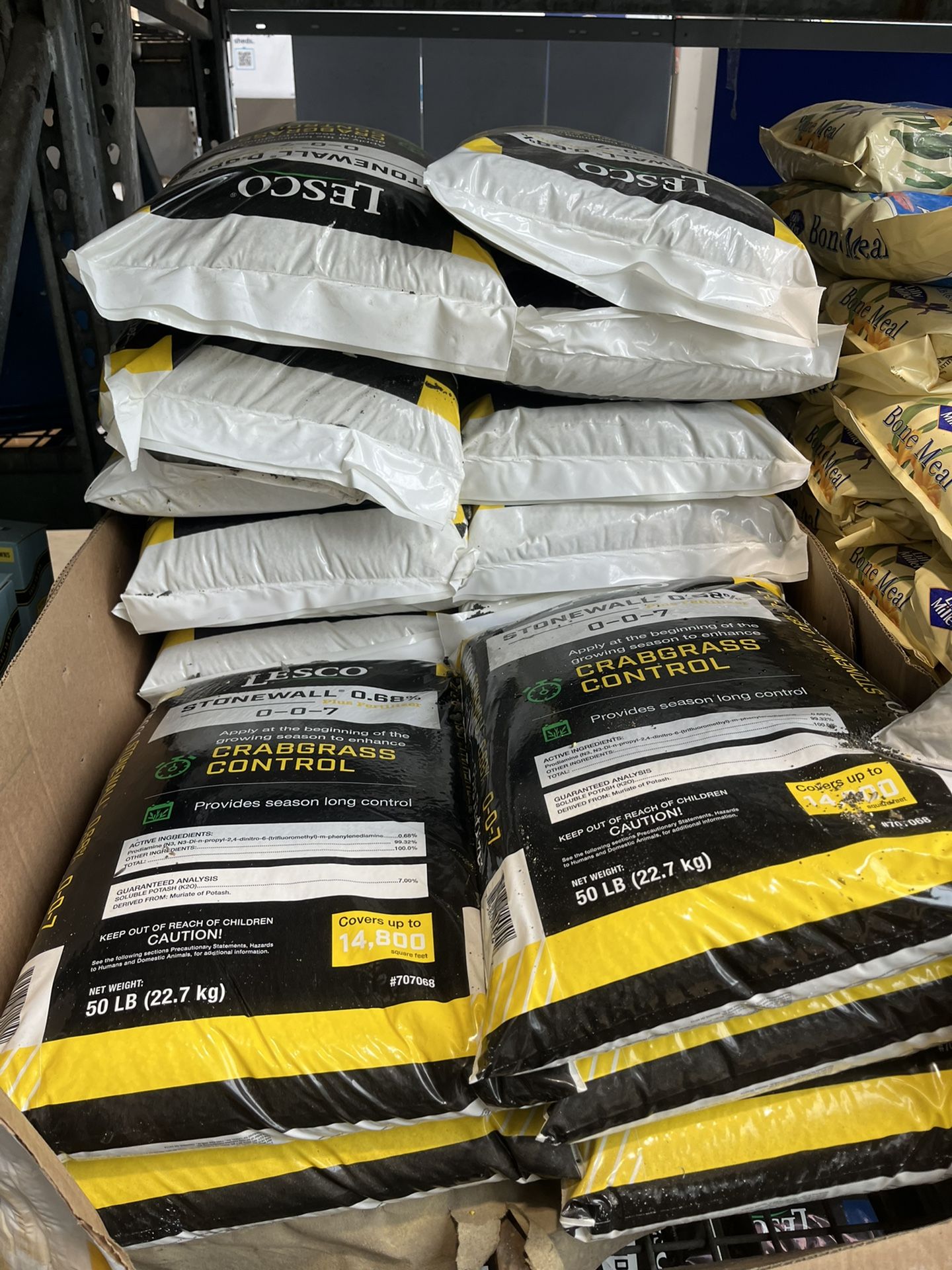 NEW Lesco Crabgrass Fertilizer Preventer 50-lb 14800-sq ft 0-0- 7 Fertilizer $49.98+tax Lowe's Free delivery if you buy 10+ Bags