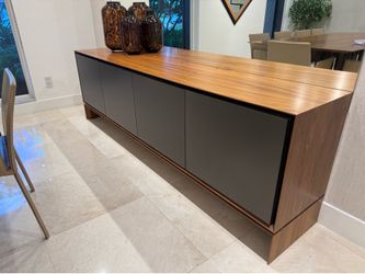 Modloft Barnes Sideboard – Walnut & Graphite