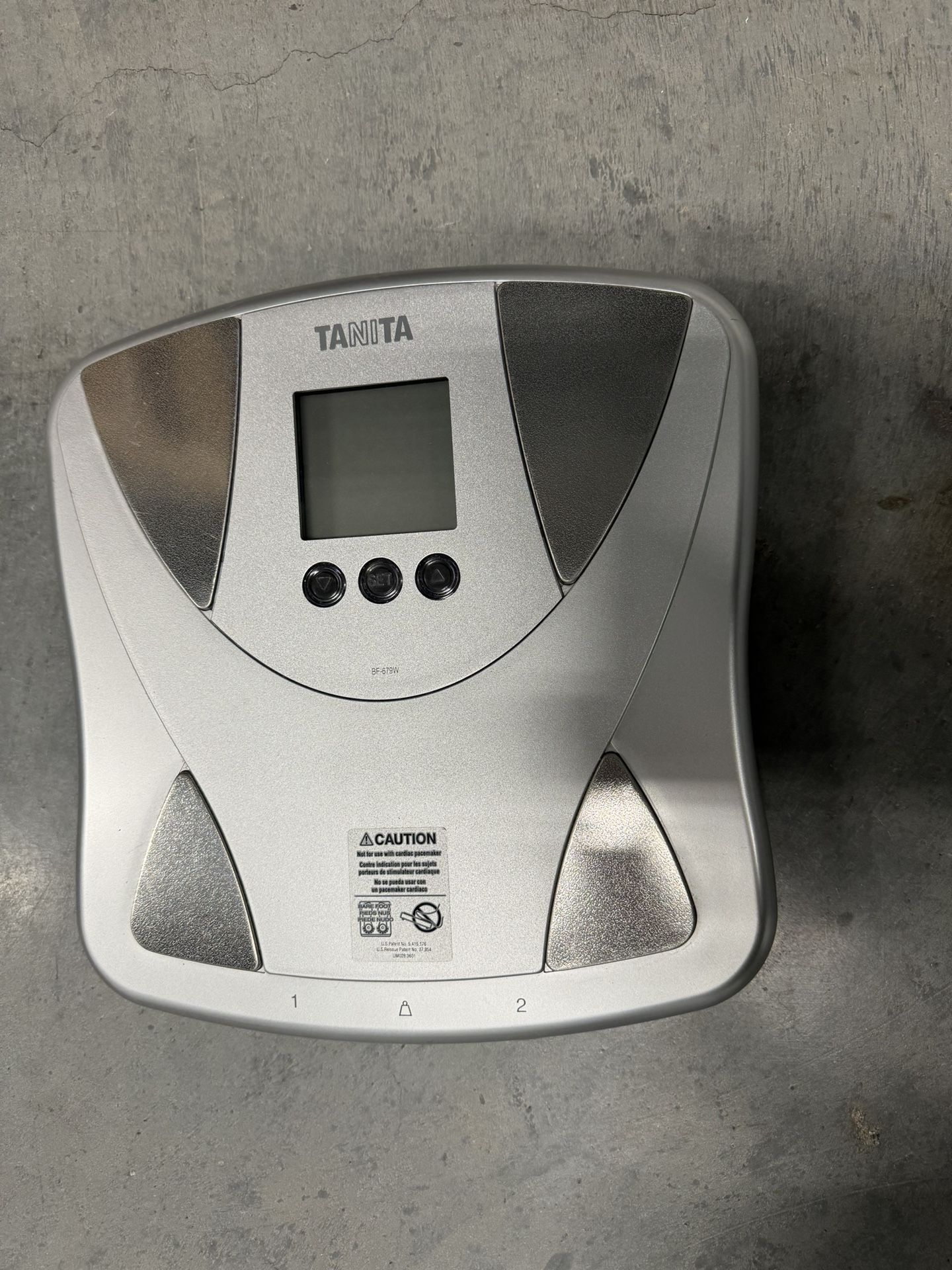 TANITA Cleared Multi-Frequency Weight/Body Fat/Body Water Scale