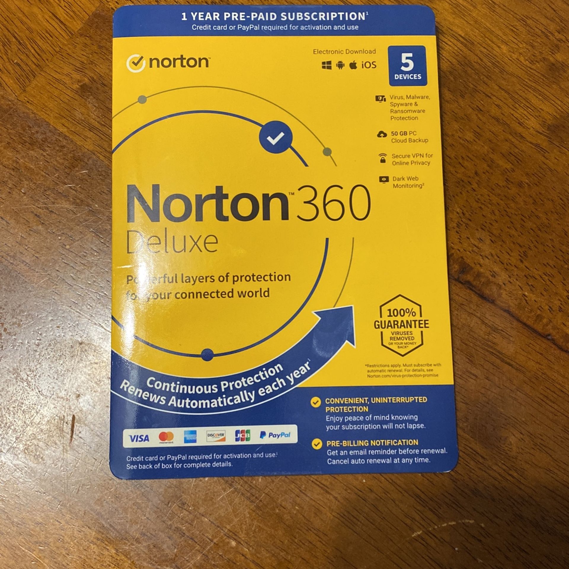Norton 360 Deluxe • 1 Yr Prepaid