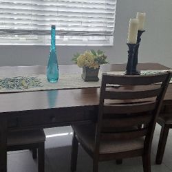 Dining Table With 4 Chairs And Bench