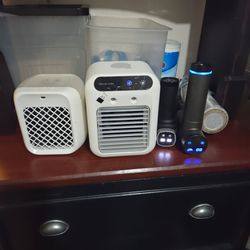 Mini Air Cooler Portable Desktop Fan OR Massage Tool