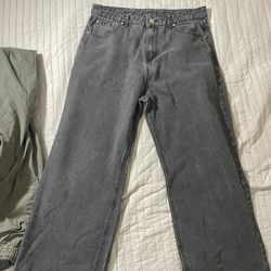 XL Baggy Jeans black/grey