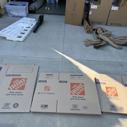 Assortment Of Home Depot Moving Boxes