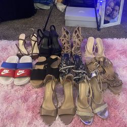 Heels , Wedges , Sandals Size 6.5-7