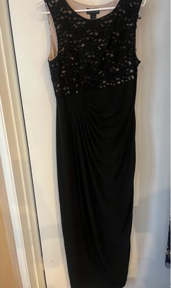 Long black gala dress