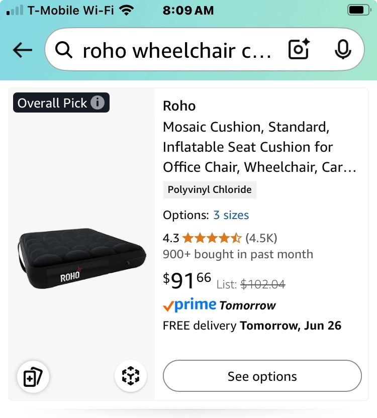 Wheelchair Cushion ROHO