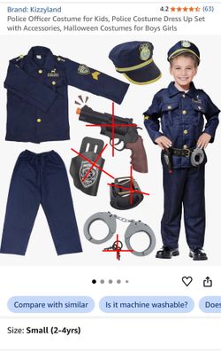 Boy Police Costume