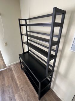 Six tiered storage shelf