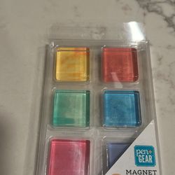Pen + Gear Glass Magnets  6 Counts New