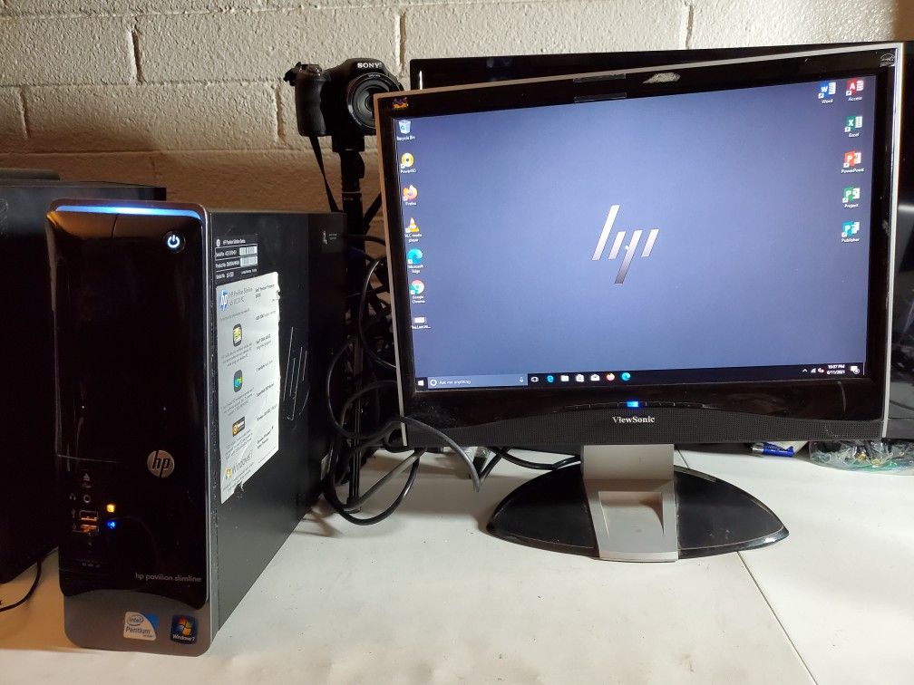 HP S5-1020 PC COMPUTER PENTIUM DUAL CORE 3.33GHZ 1TB 4GB 64BITS WIFI WINDOWS 10 PRO OFFICE 2019 MONITOR,KEYBOARD AND MOUSE INCLUDED 
