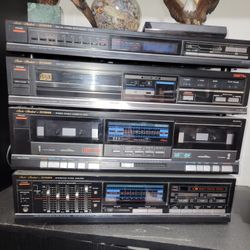 Fischer 2 Equalizers 1 Compact Dics Player 2 Double Cassette Decks 2 Speakers