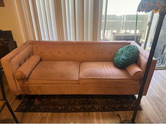 Pink Velvet Couch