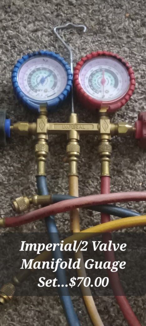 IMPERIAL/2 VALVE MANIFOLD & GAUGE SET...