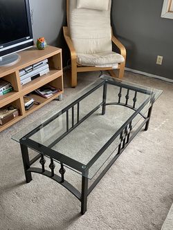 Glass Coffee Table 4ft X 2ft
