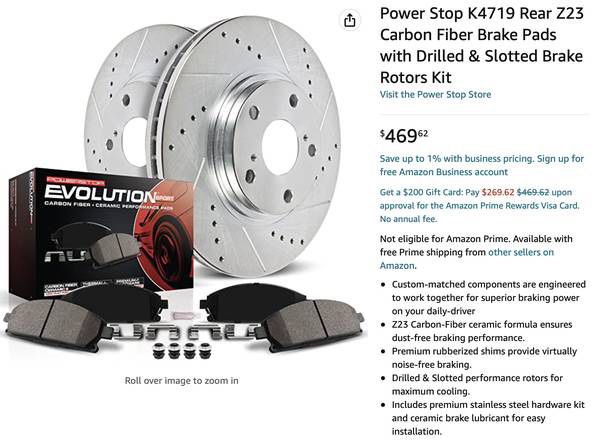 Brand New Power Stop Disc Brake Kit Rear model K4719 Fits 08-19 Ford E-350 Super Duty