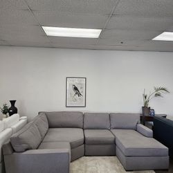 4-PC Fabric Sectional Sofa 