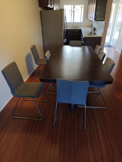 Wooden dining table - laminated top