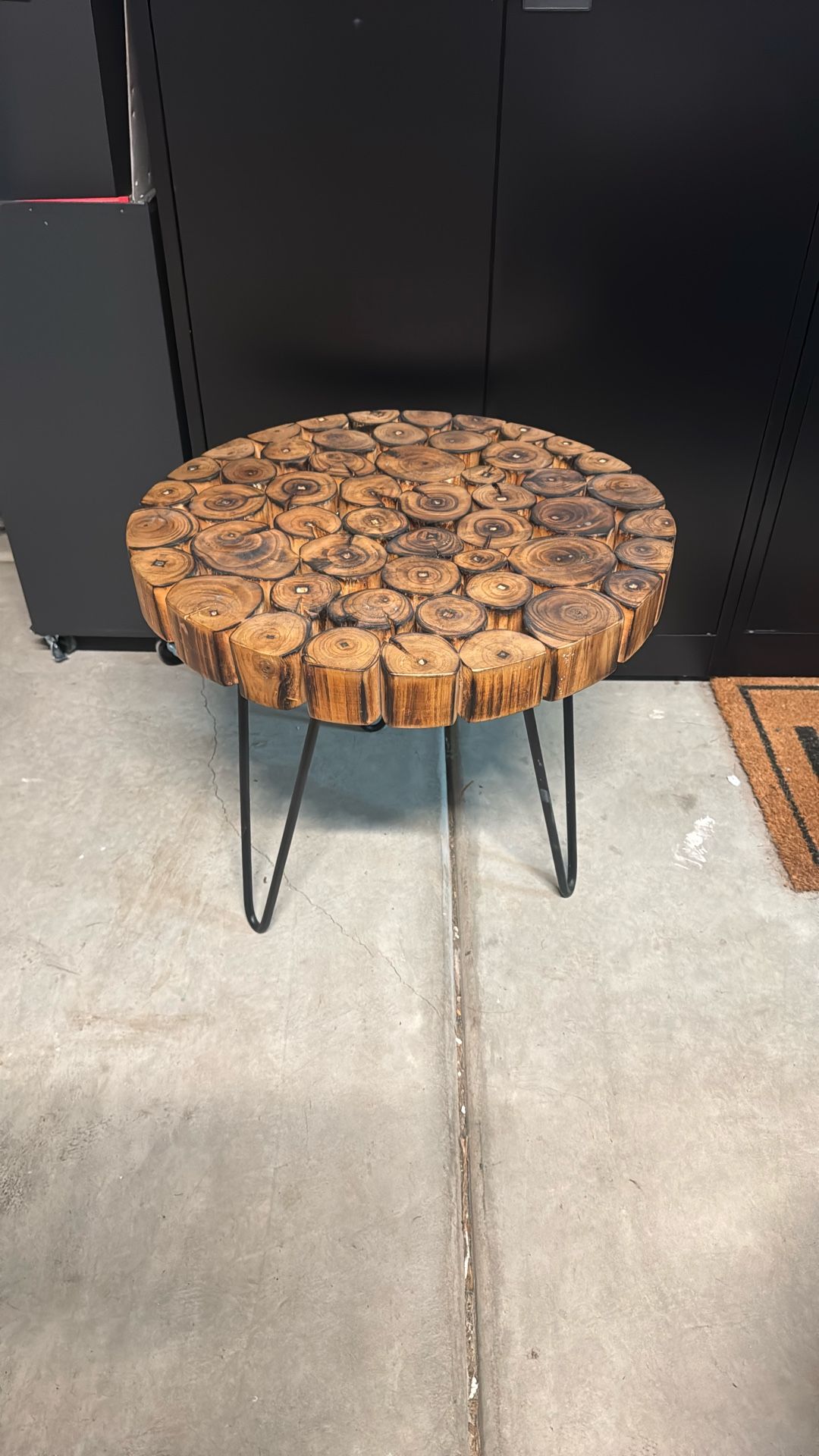 Decorative Rustic Wood End Table