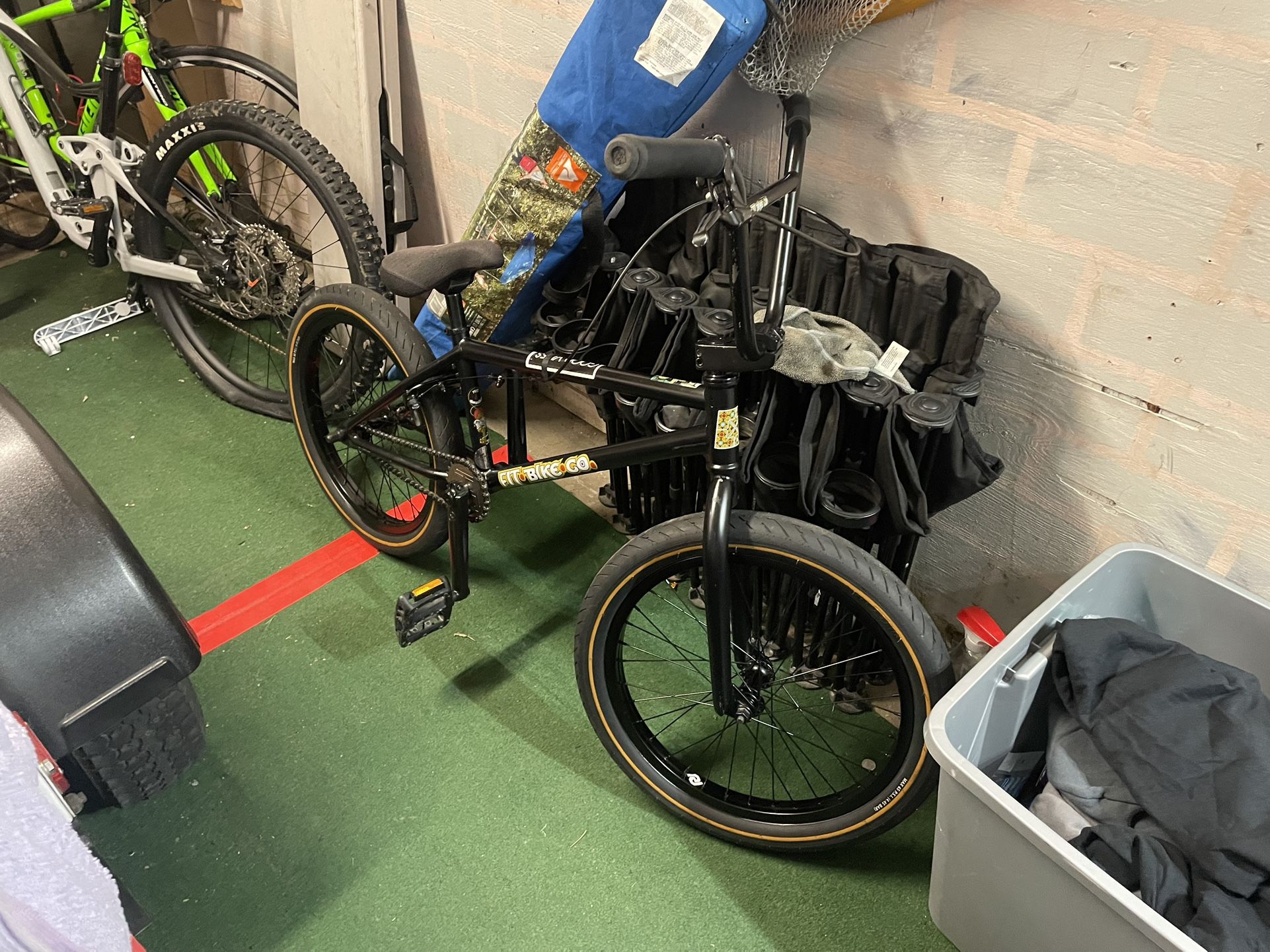 BMX Bike And Punching Bag