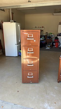 Mosler 4-Drawer Metal Filing Cabinet