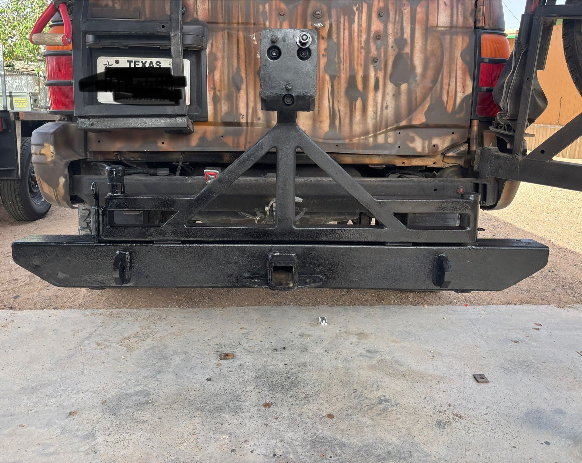 DIY Hitch Receiver Tire Swing Out Carrier