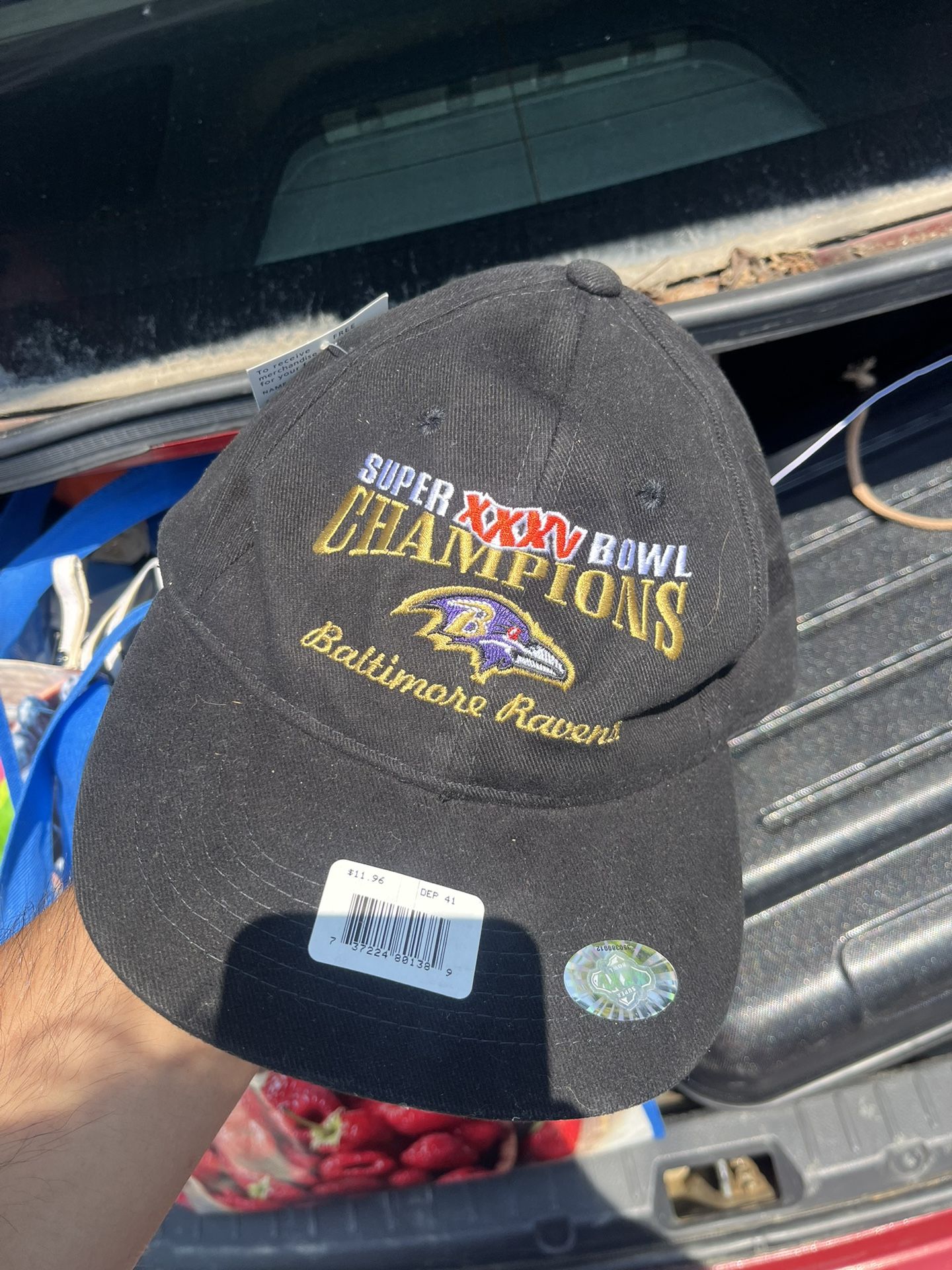 2 vintage baltimore ravens Championship hats
