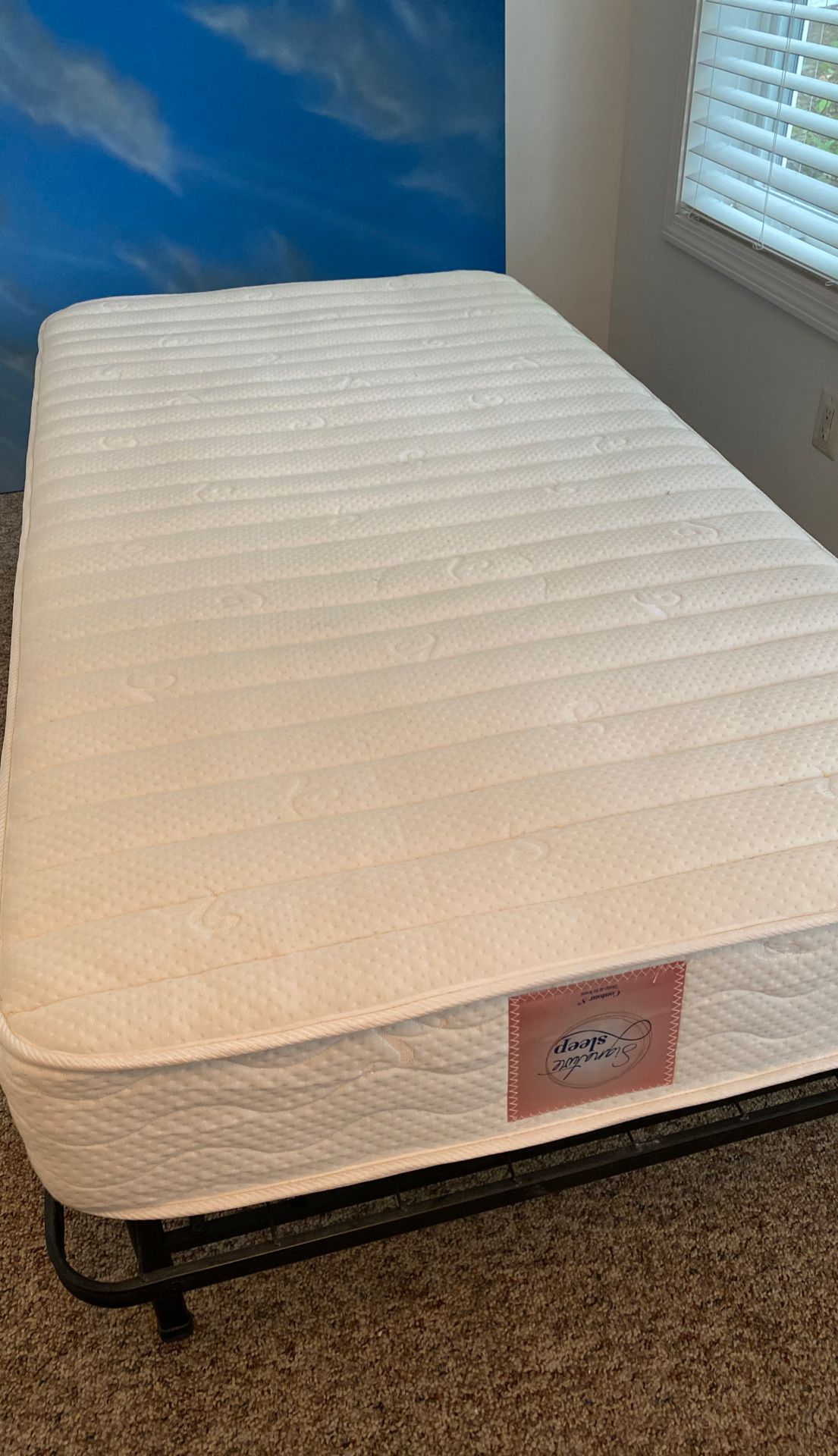 2 twin mattresses with 2 platforms