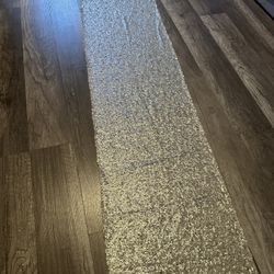 Champagne Sequin Table Runner 12" x 108