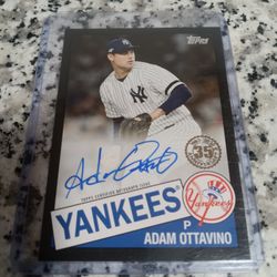 2020 Topps Adam Ottavino Autographed Signed Baseball Card.